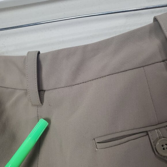 SANDRO Womens Pants 12 Capri Sportswear Tan High Rise Wide Leg Outdoor Hike Golf - Picture 4 of 9